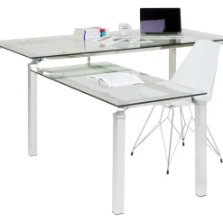 Schreibtisch Lorenco Chrom Winkelcombi 210X180Cm