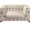Sessel Bellissima Velvet Beige 120Cm