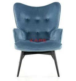 Sessel Black Vicky Velvet Petrol