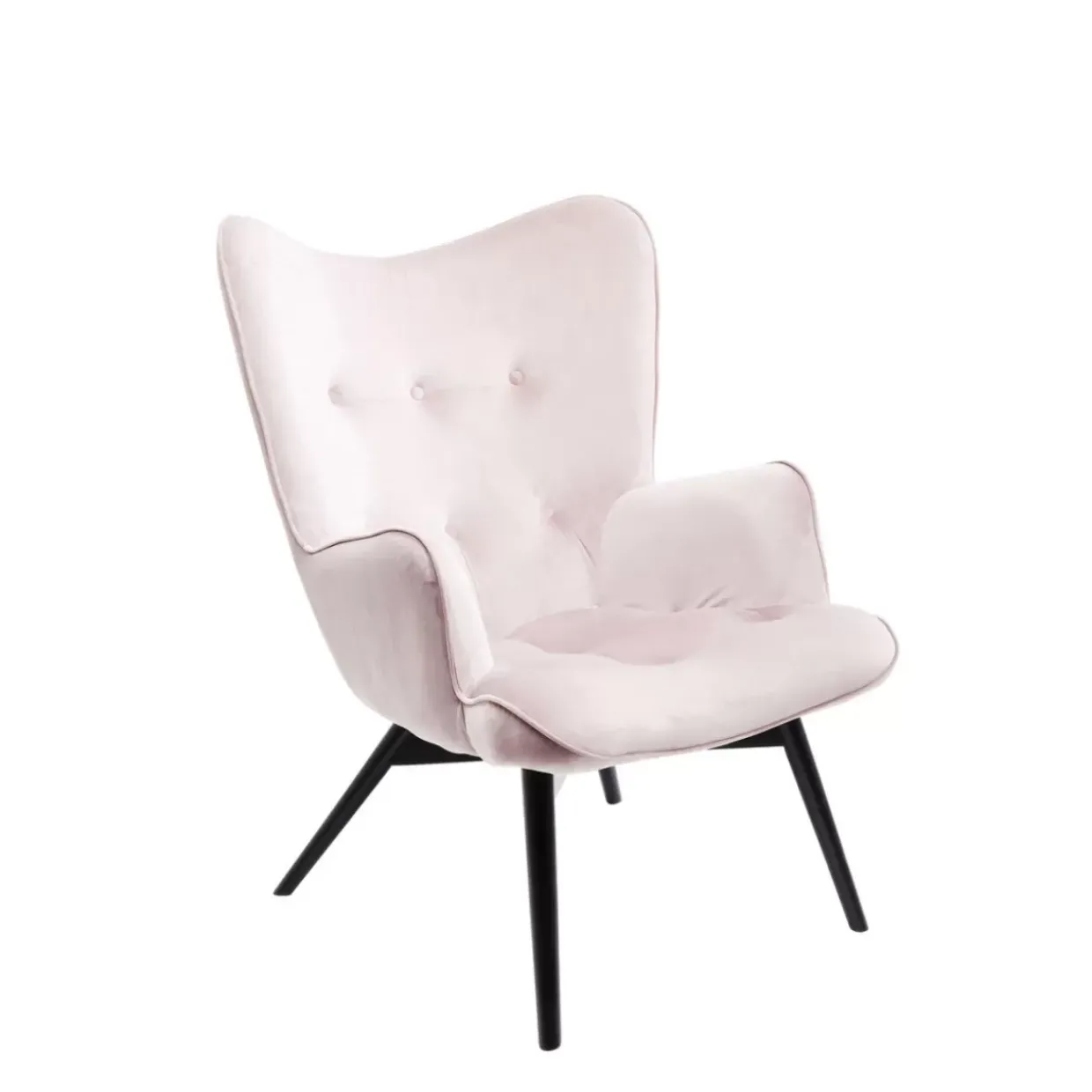 Sessel Black Vicky Velvet Rose