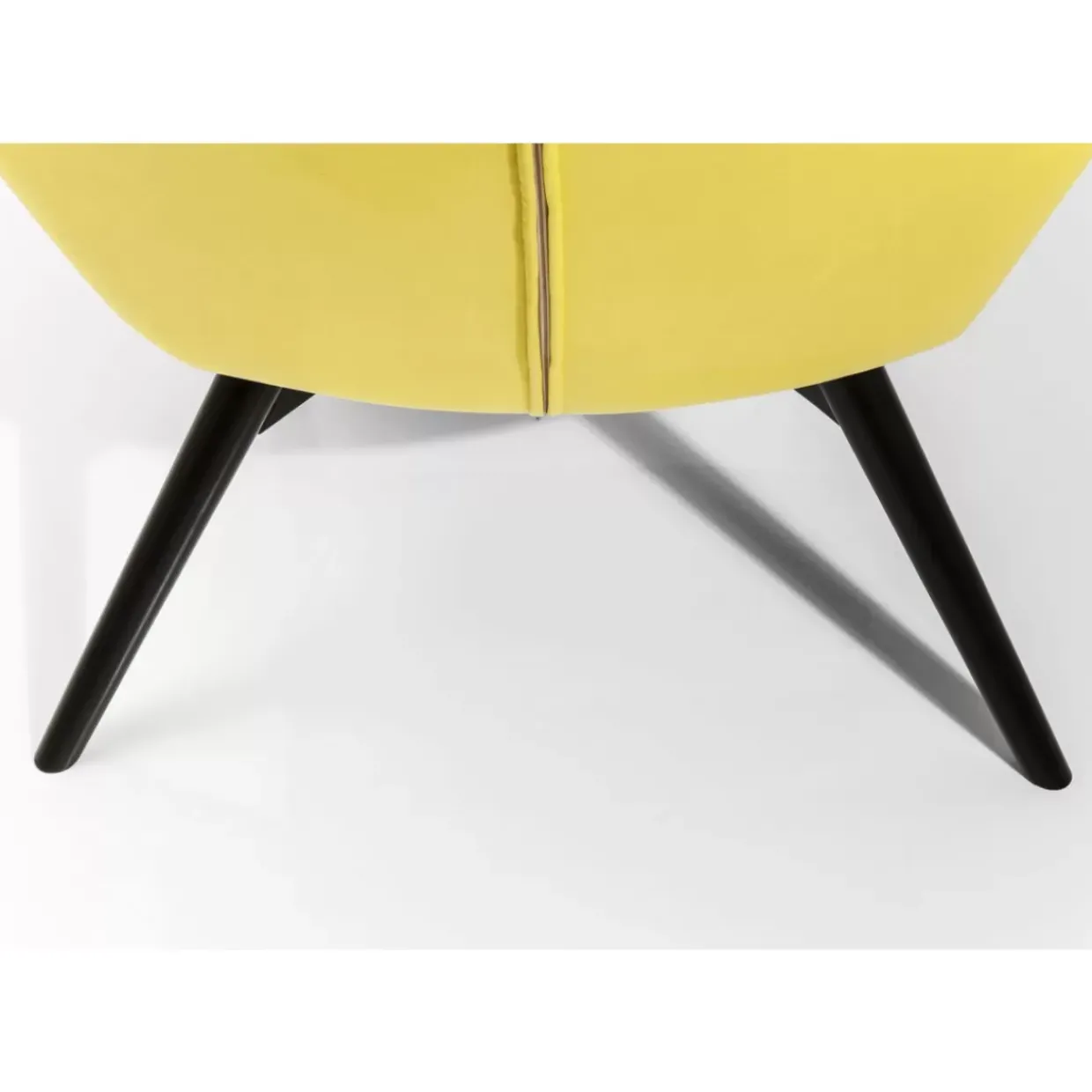 Sessel Black Vicky Velvet Yellow