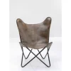 Sessel California Leder Dunkelbraun