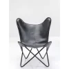 Sessel California Leder Schwarz