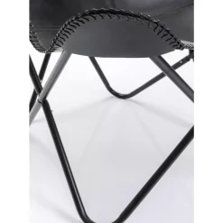 Sessel California Leder Schwarz