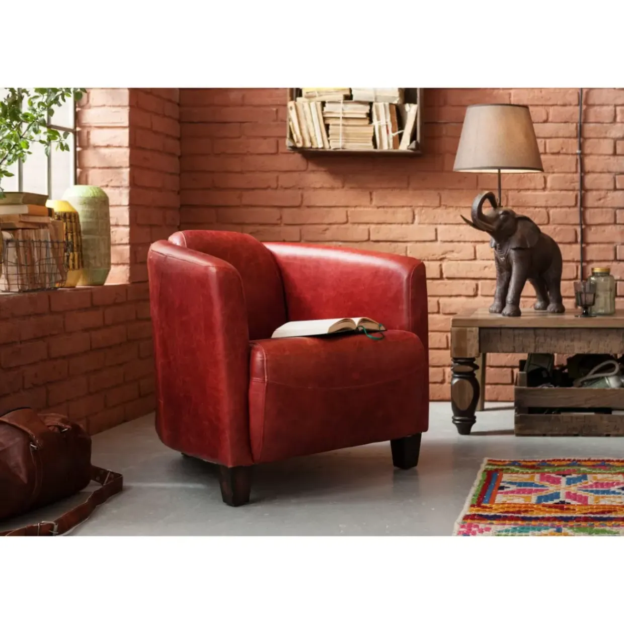 Sessel Cigar Lounge Red