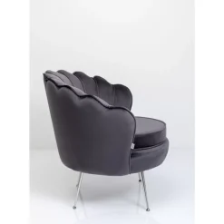 Sessel Water Lily Chrom Grau