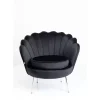 Sessel Water Lily Chrom Schwarz