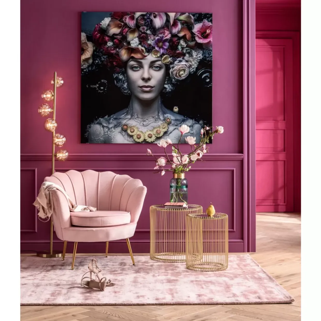 Sessel Water Lily Rosa