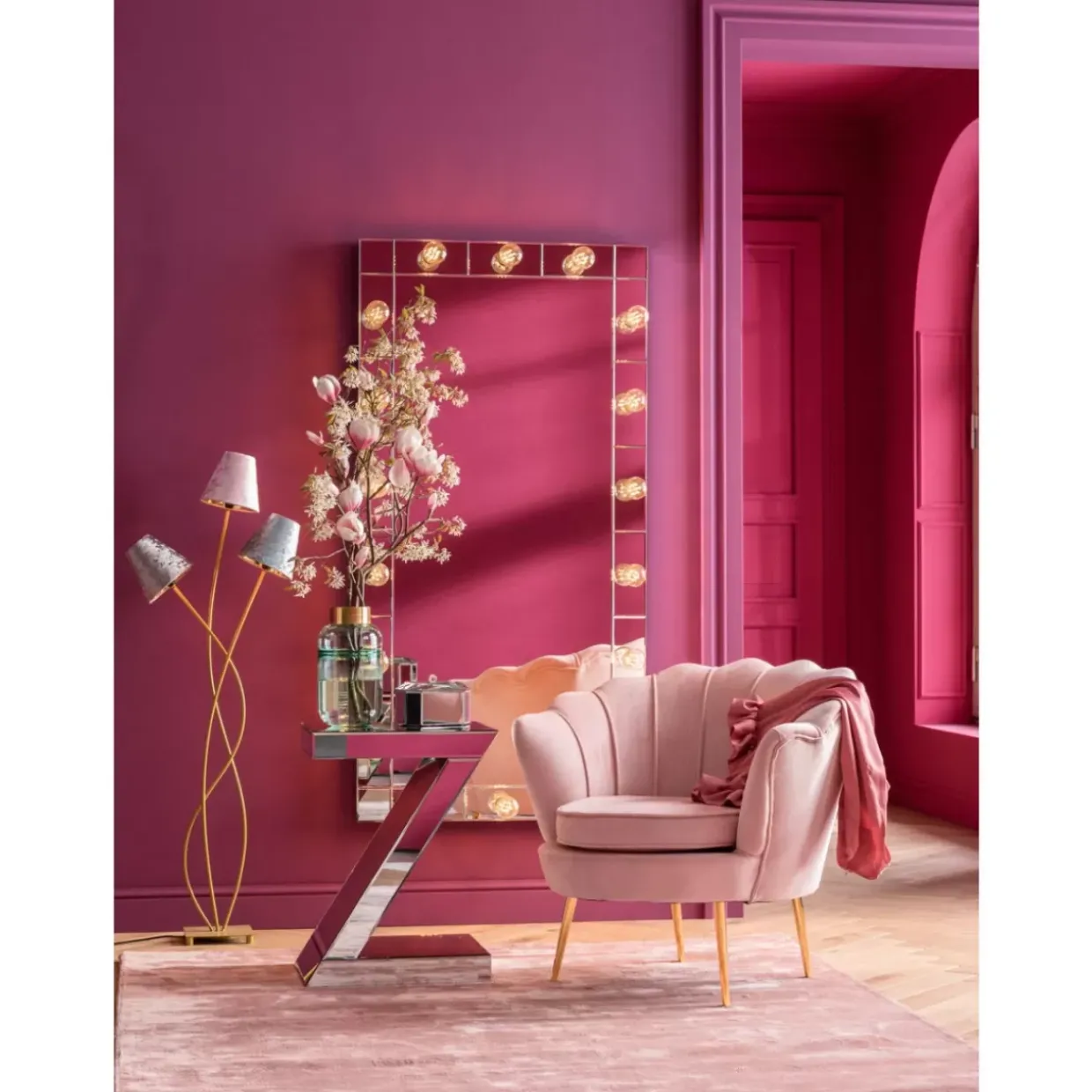 Sessel Water Lily Rosa