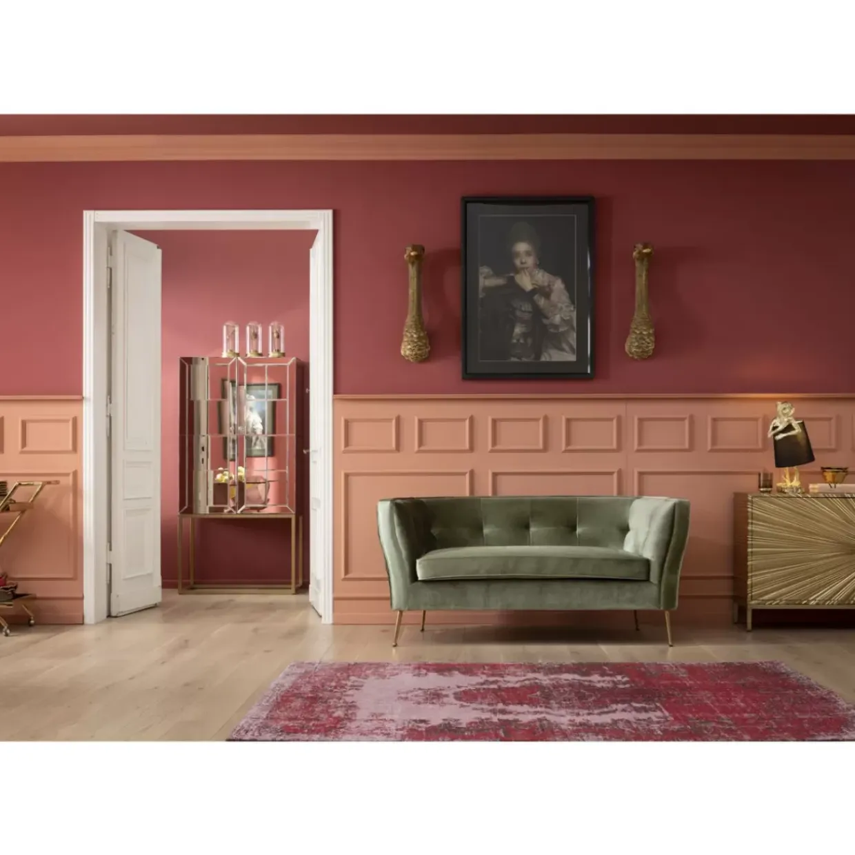 Sofa Rimini 2-Sitzer Grun