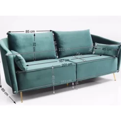 Sofa Vegas Forever 3-Sitzer Petrol