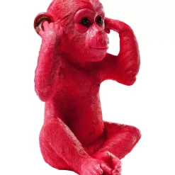 Spardose Monkey Kikazaru Rot