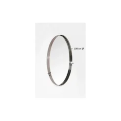 Spiegel Curve Round Brass O100Cm