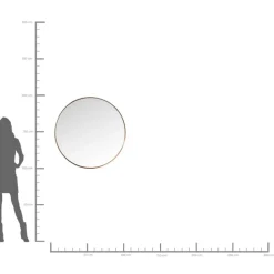 Spiegel Curve Round Copper O100Cm