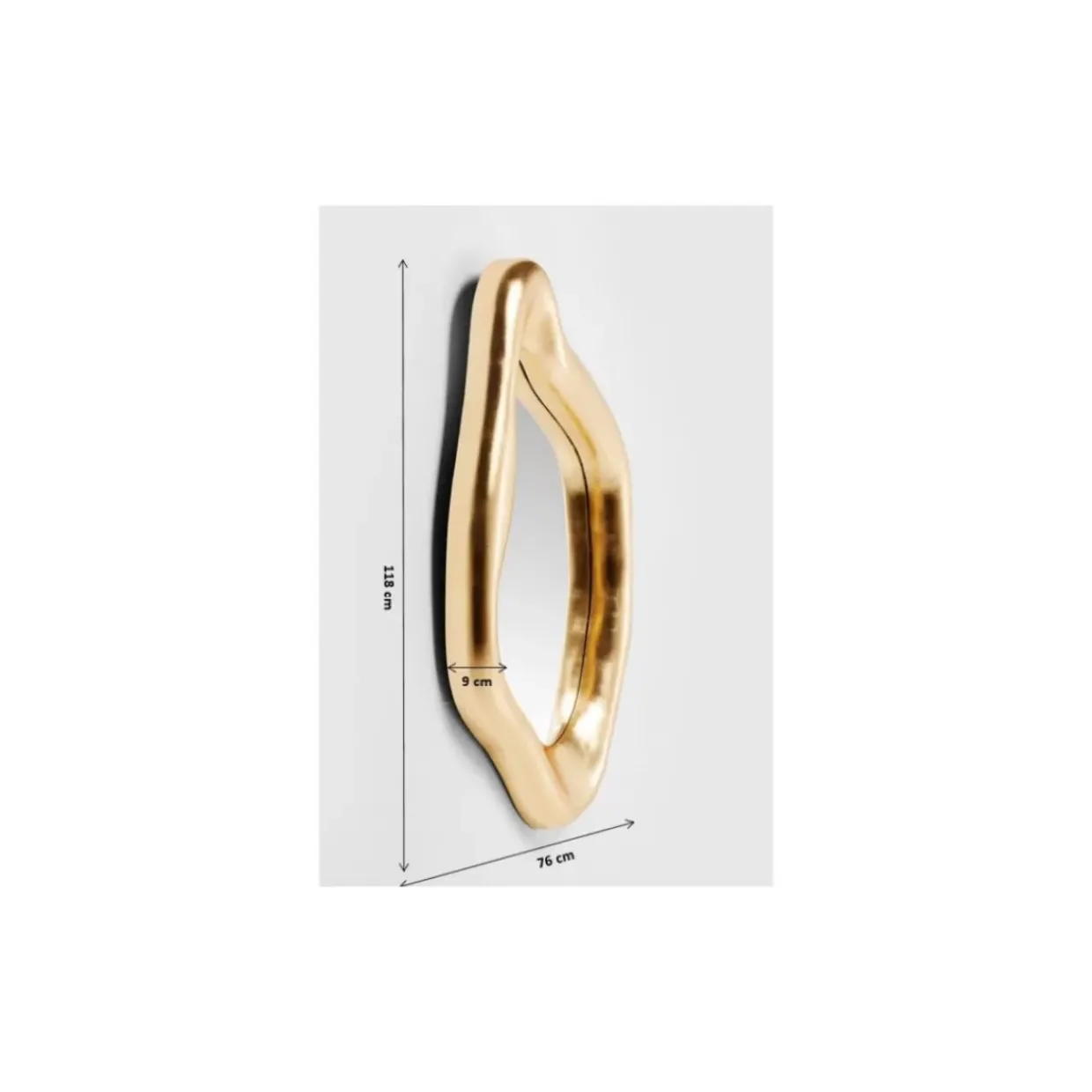 Spiegel Hologram Gold 76X119Cm