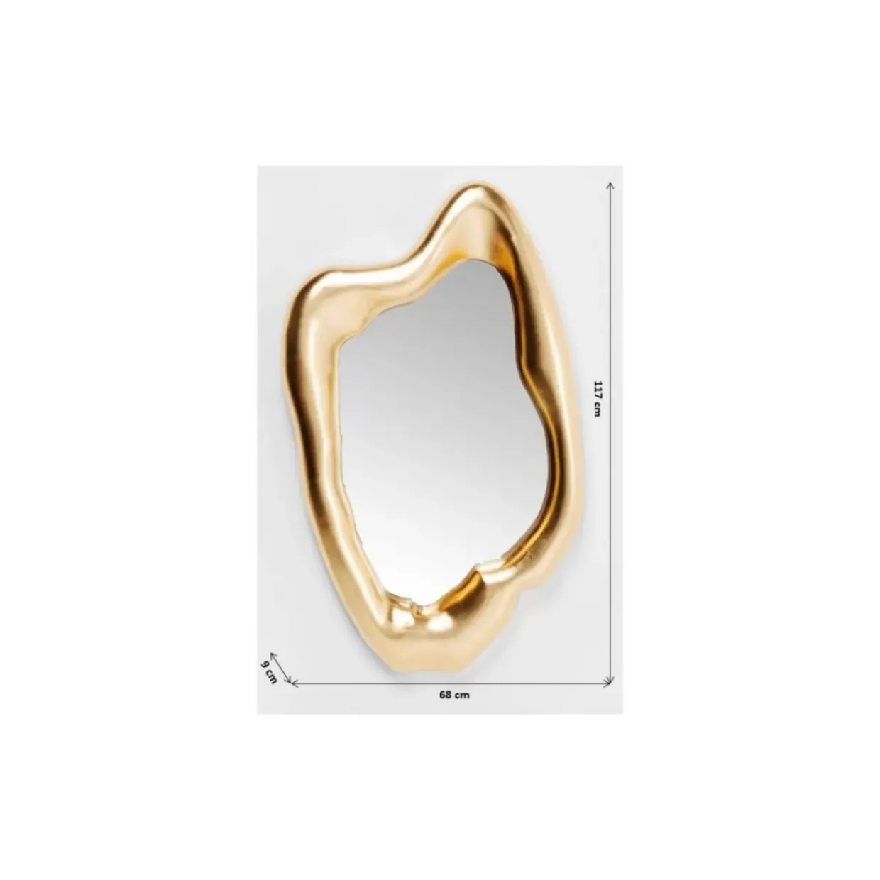 Spiegel Hologram Gold 68X117Cm