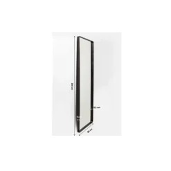 Spiegel Ombra Mo Soft Schwarz 80X200Cm