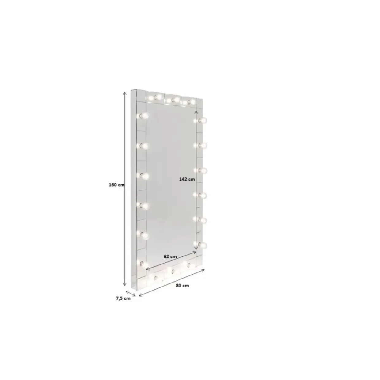 Standspiegel Make Up 160X80