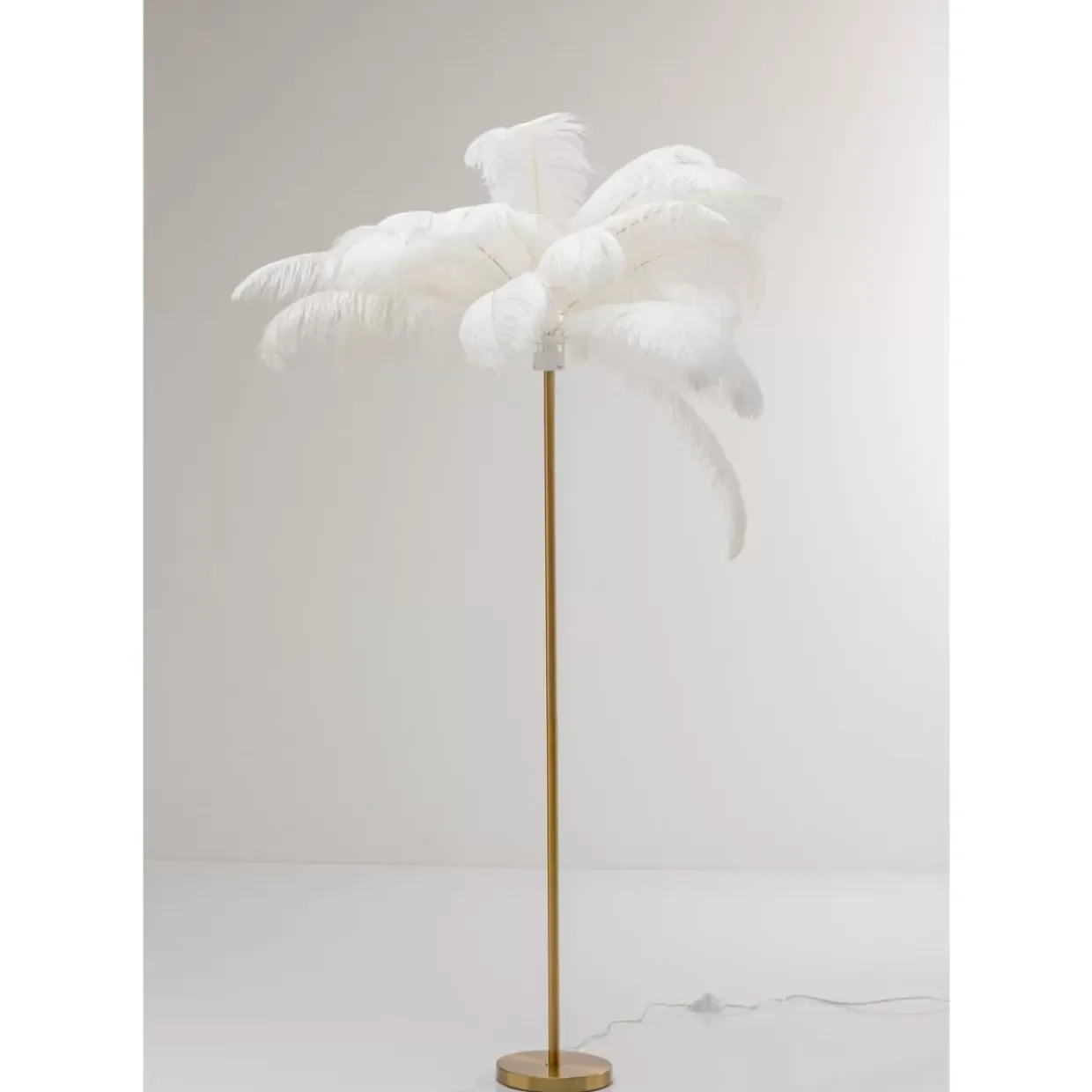 Stehleuchte Feather Palm Weis 165Cm