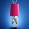 Stehleuchte Hiding Rabbit Magenta