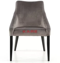 Stuhl Black Mode Velvet Grau