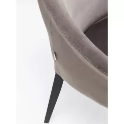 Stuhl Black Mode Velvet Grau