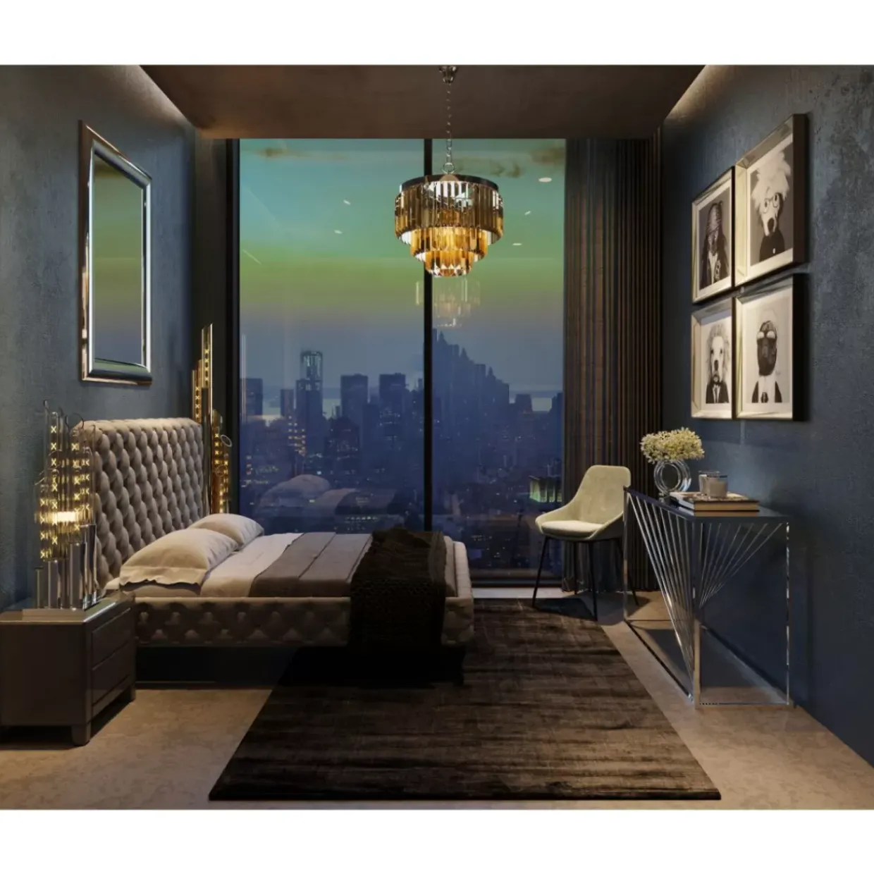 Stuhl East Side Champagne Xl