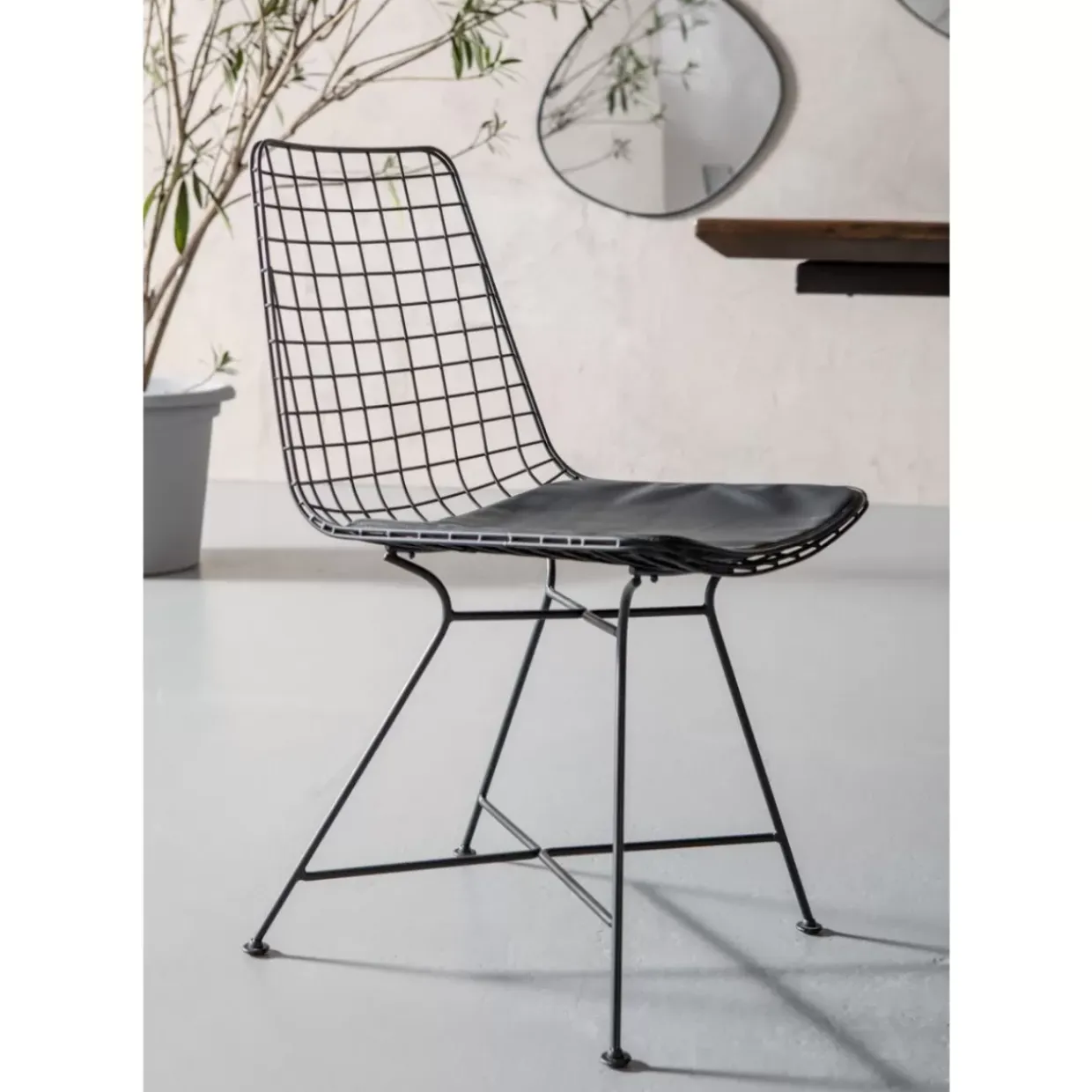 Stuhl Grid Schwarz