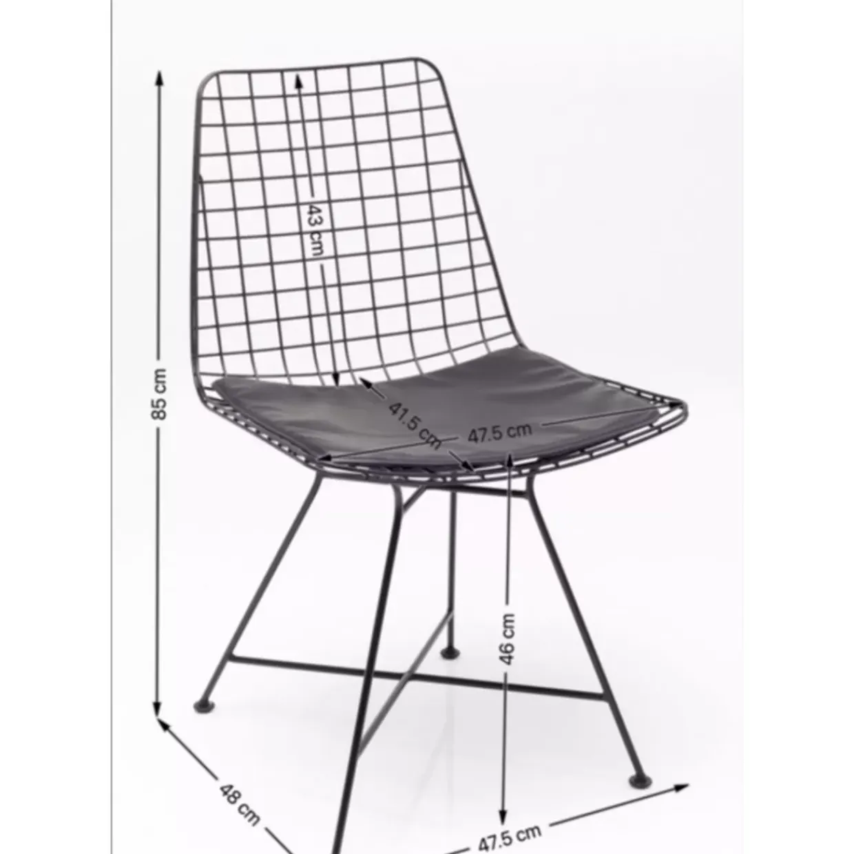 Stuhl Grid Schwarz