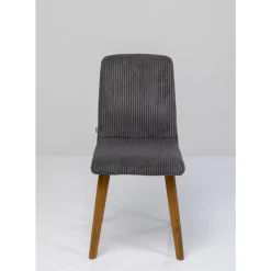 Stuhl Lara Cord Grau