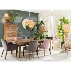 Stuhl Mode Velvet Grau