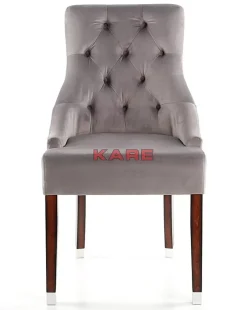Stuhl Prince Velvet Grau