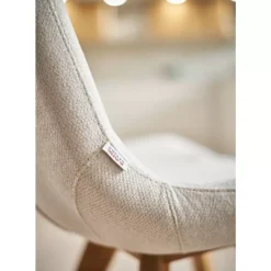 Stuhl West Side Boucle Creme