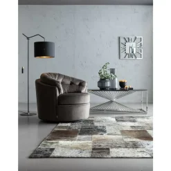 Teppich Squares Grau 170X240Cm