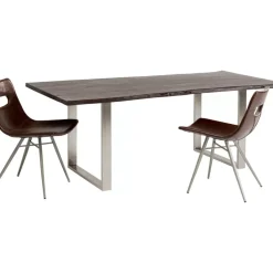 Tisch Harmony Dunkel Chrom 180X90