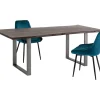 Tisch Harmony Dunkel Rohstahl 160X80