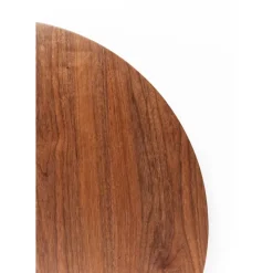 Tisch Schickeria Walnuss Schwarz O110Cm