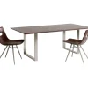 Tisch Symphony Dunkel Chrom 160X80