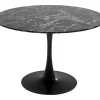 Tisch Veneto Marmor Schwarz O110Cm