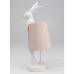 Tischleuchte Animal Rabbit Weis/Rosa 50Cm
