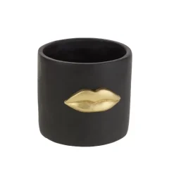 Ubertopf Lips Schwarz/Gold