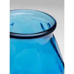 Vase Origami Blau 35Cm