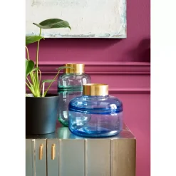 Vase Positano Belly Blau 21Cm