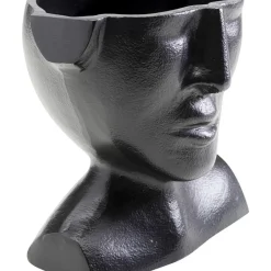 Vase Rostro Schwarz 17Cm