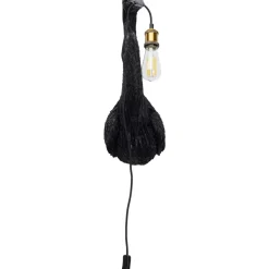 Wandleuchte Animal Heron Schwarz 26X62Cm