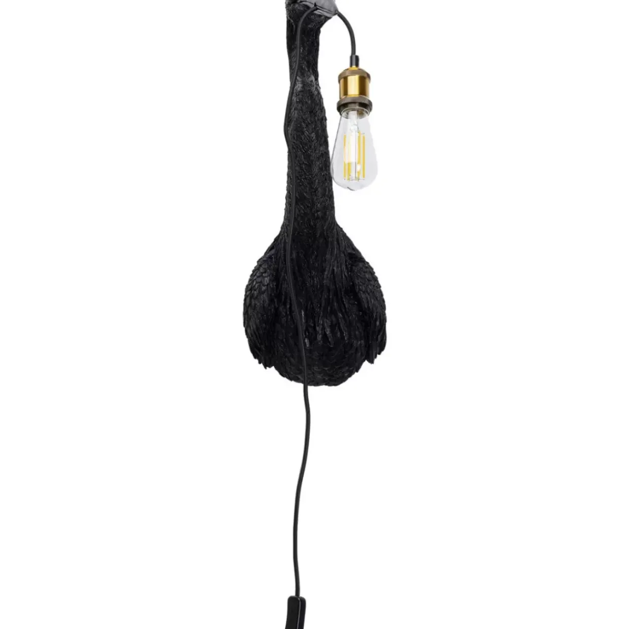 Wandleuchte Animal Heron Schwarz 26X62Cm