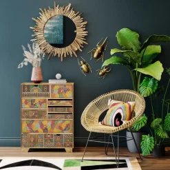 Wandschmuck Atlas Beetle Gold