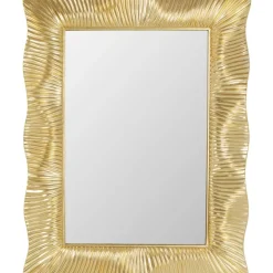 Wandspiegel Wavy Brass 94X124Cm
