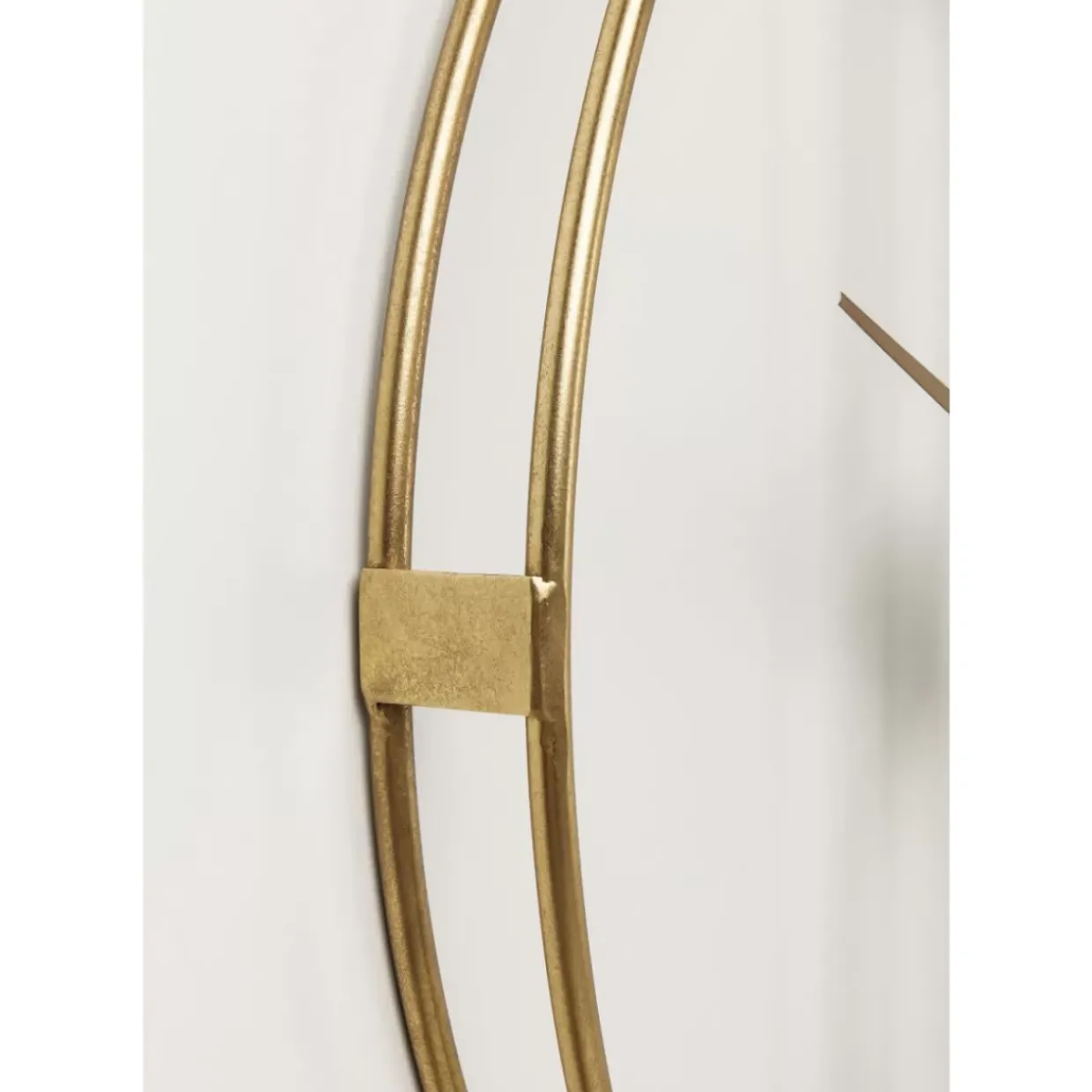 Wanduhr Clip Gold O60Cm