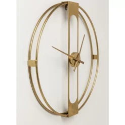 Wanduhr Clip Gold O60Cm